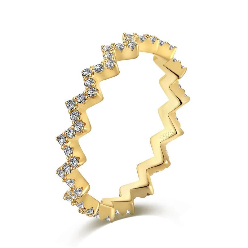 Gold Crown Diamond Ring