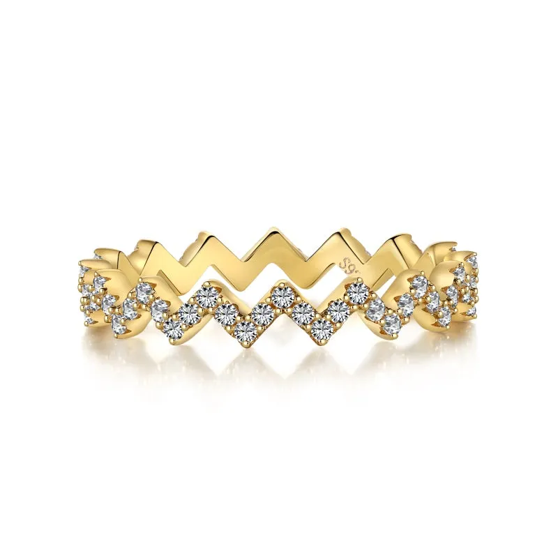 Gold Crown Diamond Ring