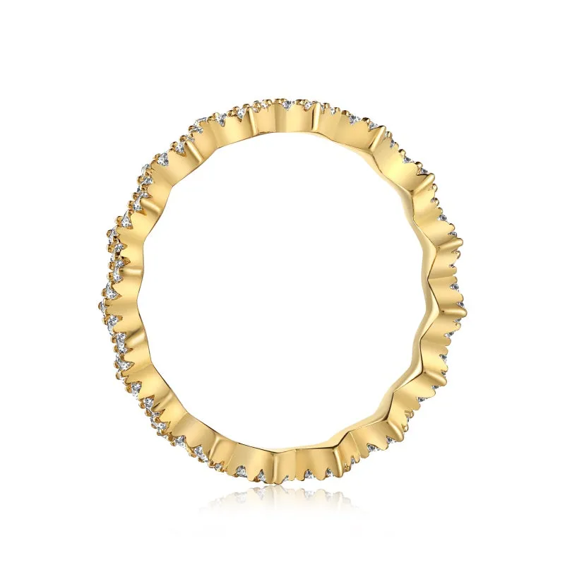 Gold Crown Diamond Ring