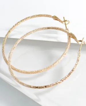 Gold hoop earrings