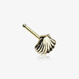 Golden Ariel's Shell Icon Nose Stud Ring