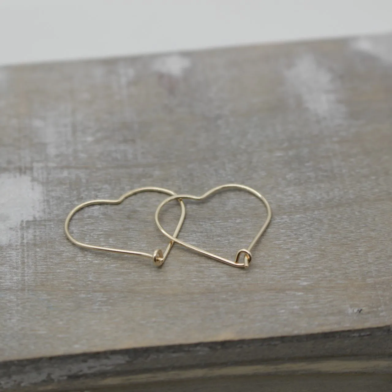 Golden Heart Earrings