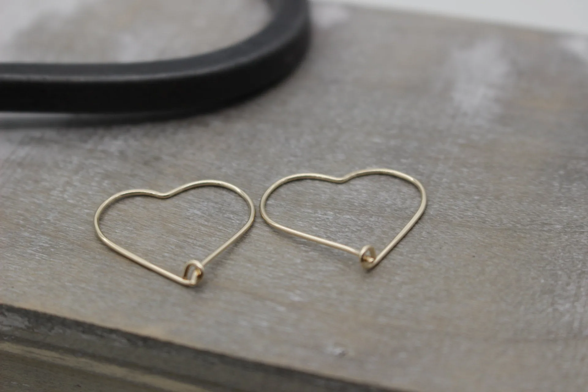 Golden Heart Earrings