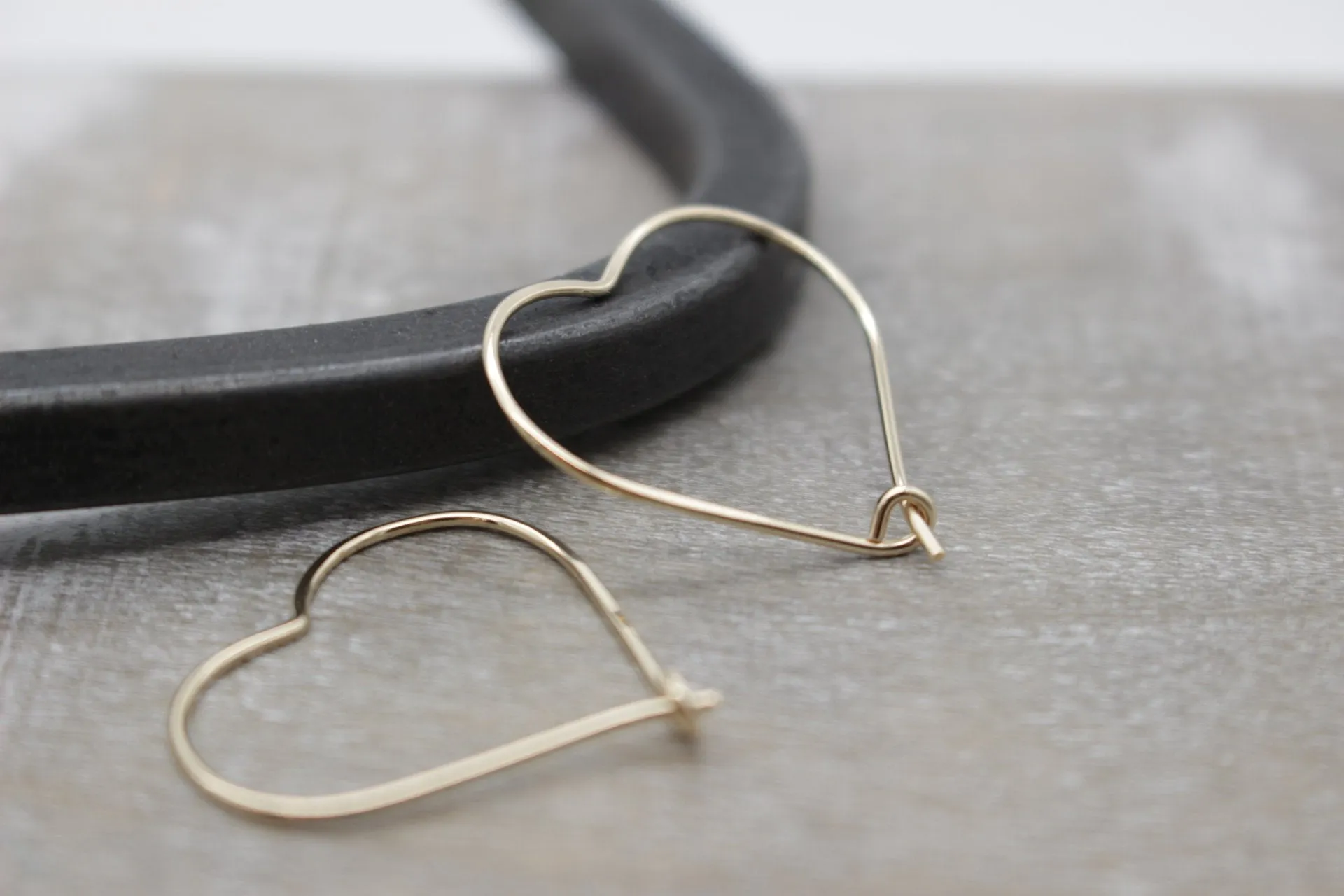 Golden Heart Earrings
