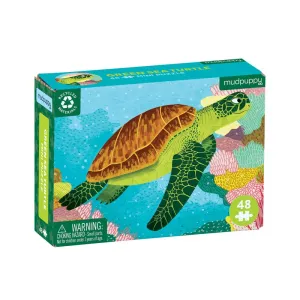 Green Sea Turtle Mini Puzzle - 48 pieces