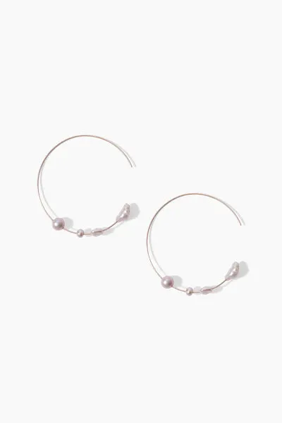GREY PEARL HOOPS