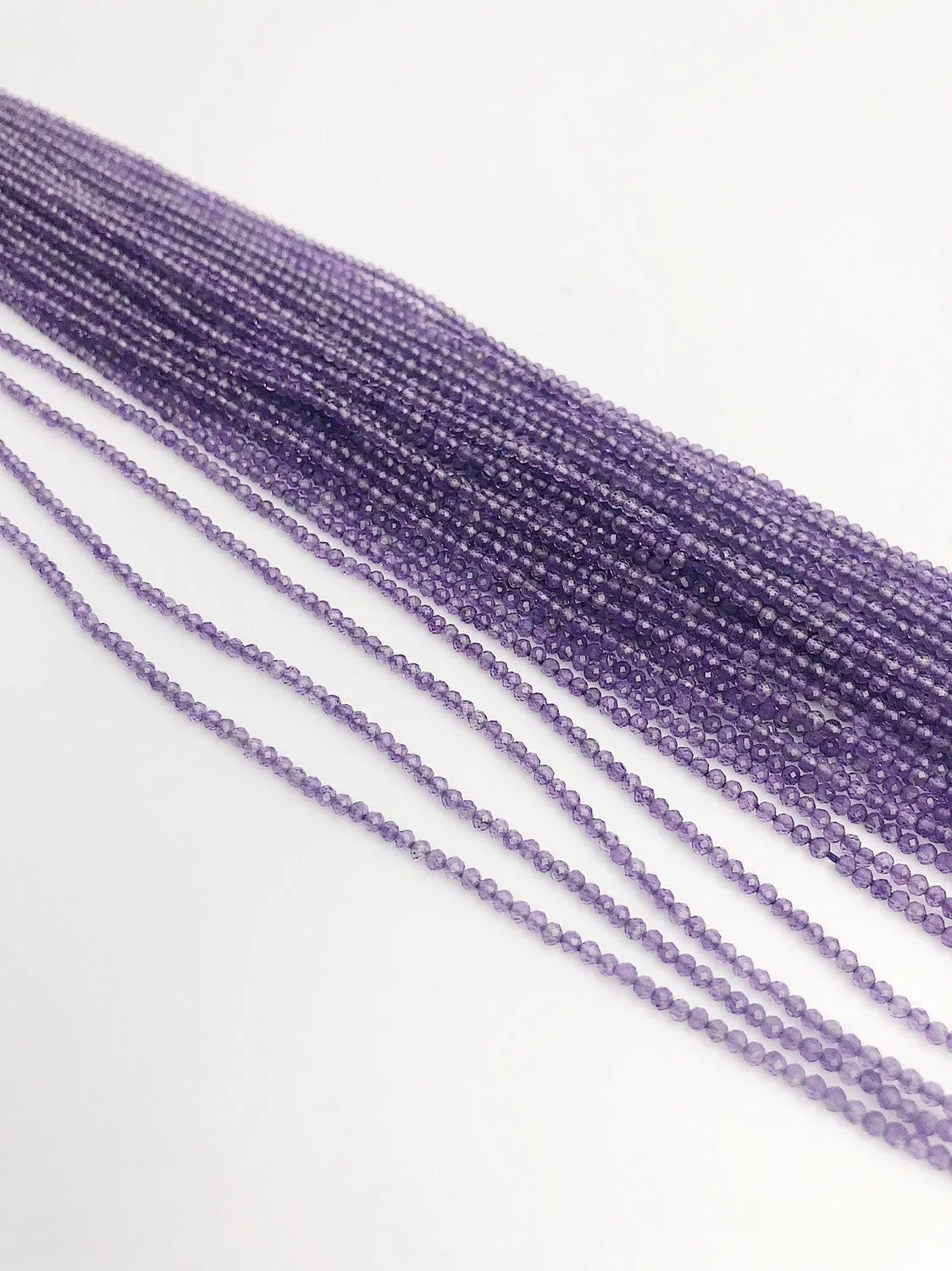 HALF OFF SALE - Amethyst Gemstone Beads, Full Strand, Semi Precious Gemstone, 13"