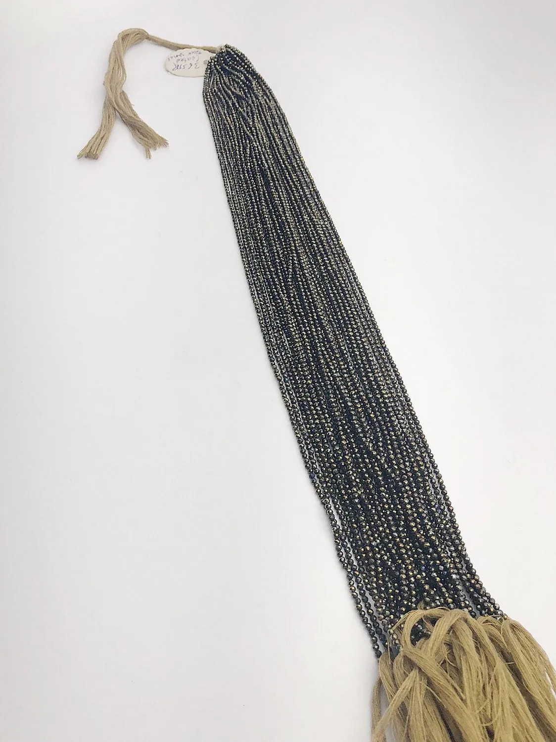 HALF OFF SALE - Coated Black Spinel Gemstone Beads, Full Strand, Semi Precious Gemstone, 13"