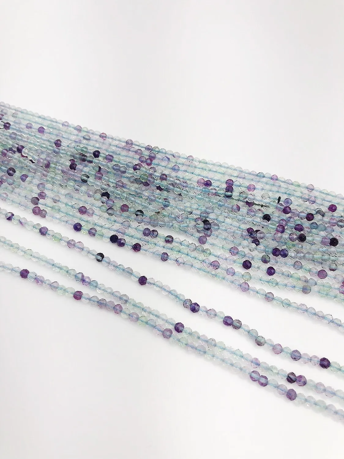 HALF OFF SALE -Fluorite  Gemstone Beads, Full Strand, Semi Precious Gemstone, 13"