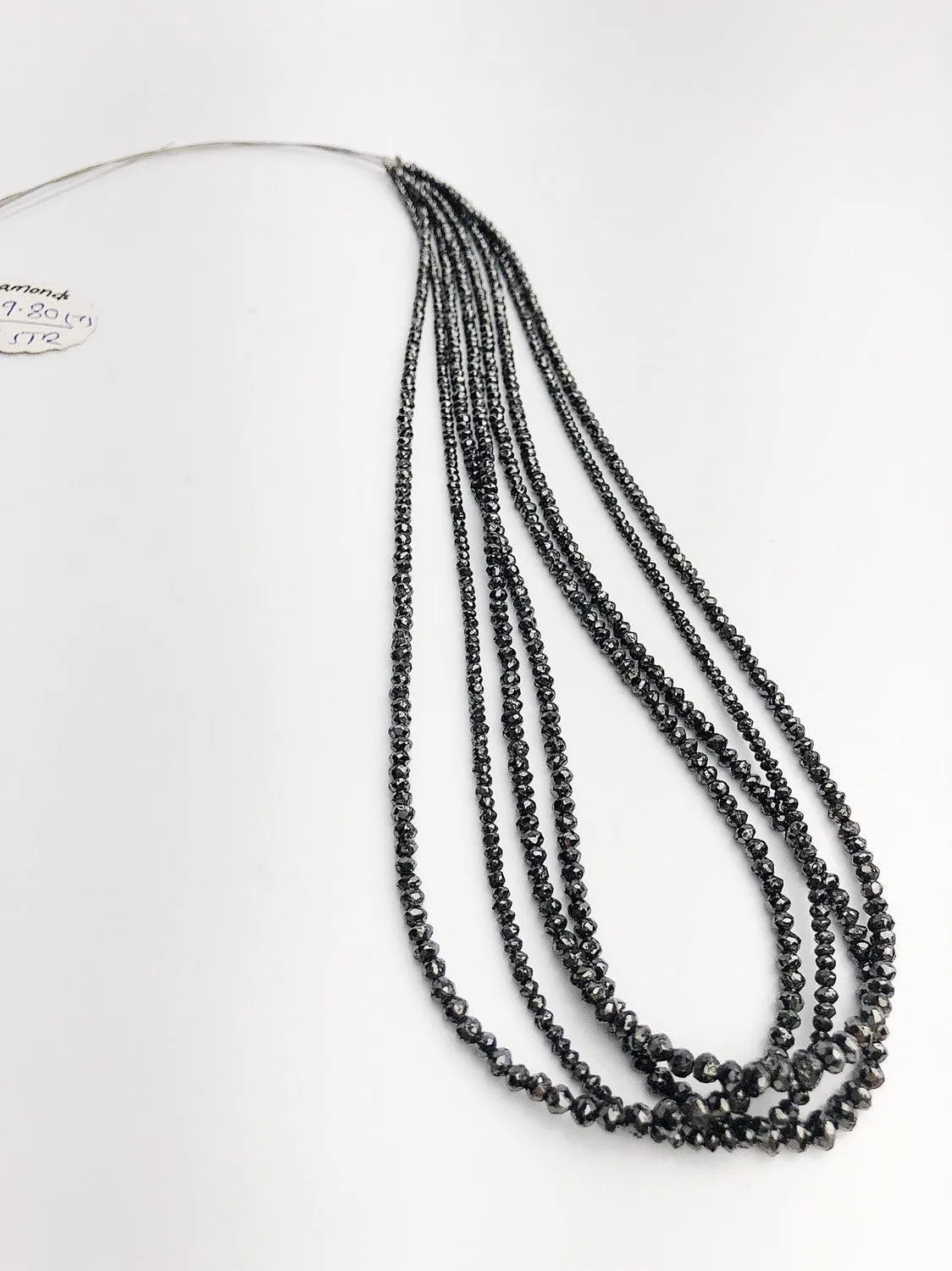 HALF OFF SALE - Gray Diamond Gemstone Beads, Full Strand, 16"