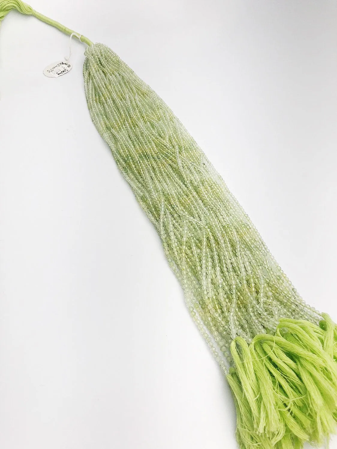HALF OFF SALE - Prehnite Gemstone Beads, Full Strand, Semi Precious Gemstone, 13"