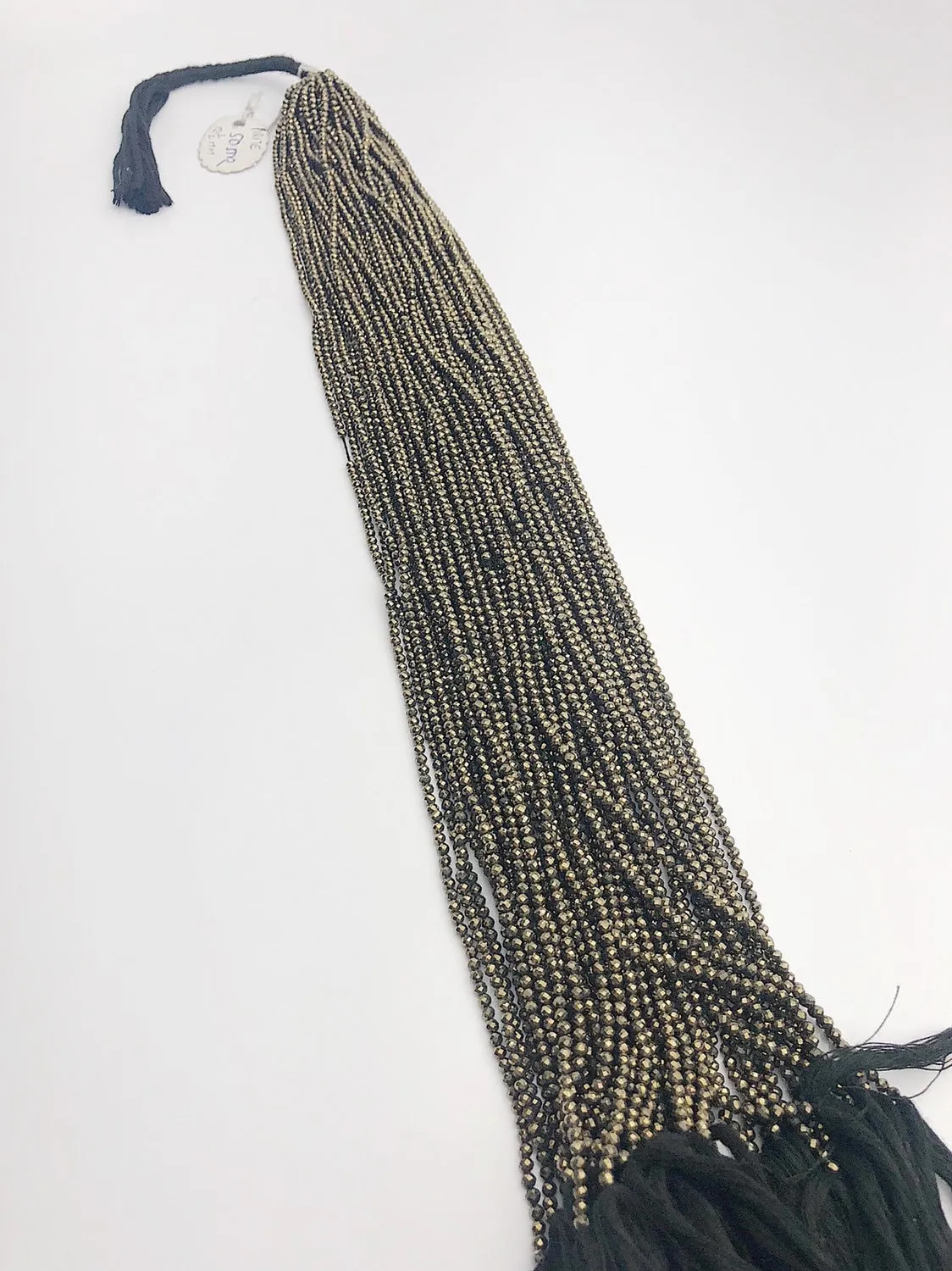 HALF OFF SALE - Pyrite Gemstone Beads, Full Strand, Semi Precious Gemstone, 13"