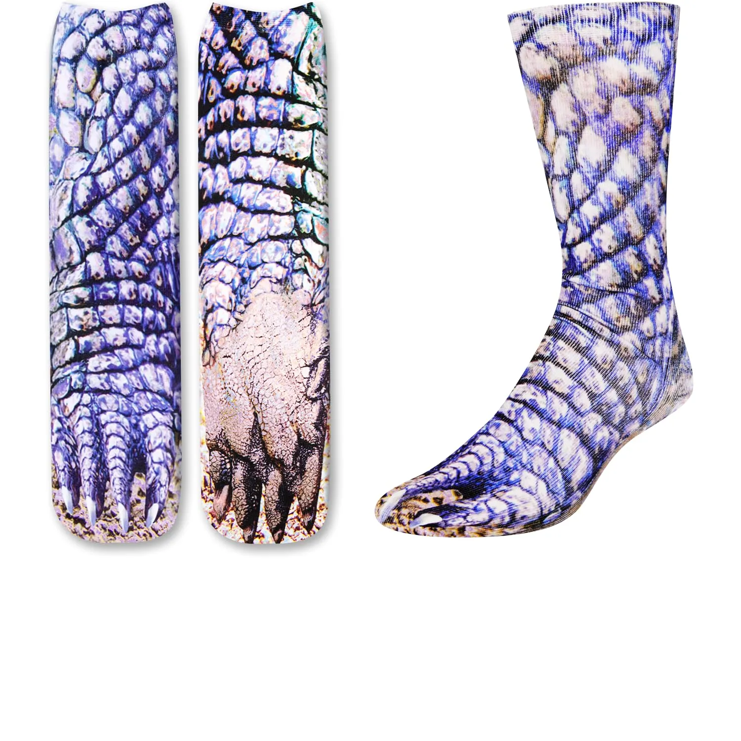 HAPPYPOP Dinosaur Gifts for Adults - Novelty 3D Animal Paw Socks Stocking Stuffers for Adult Women Men Teens, Christmas Gifts