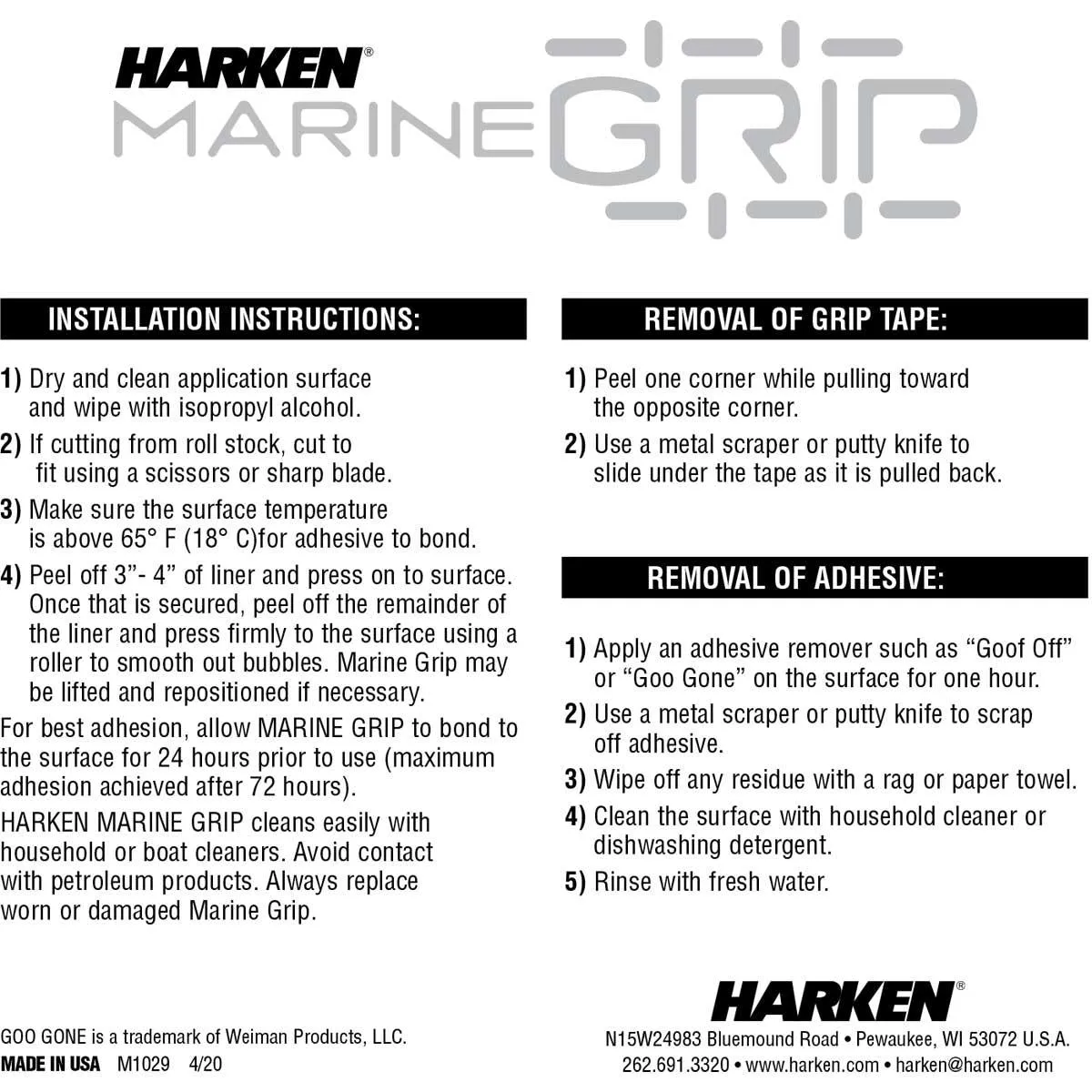 Harken Marine Grip Tape - Rectangle - Black - 10 Pieces