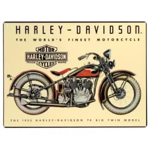 Harley Davidson® 74 Big Twin Embossed Tin Sign 2010011