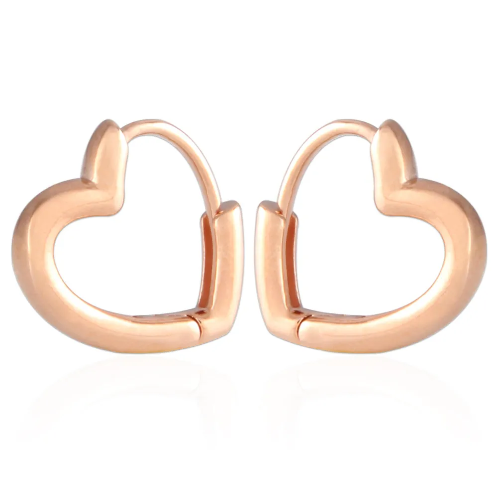 Heart Shape Huggie Hoop Earrings