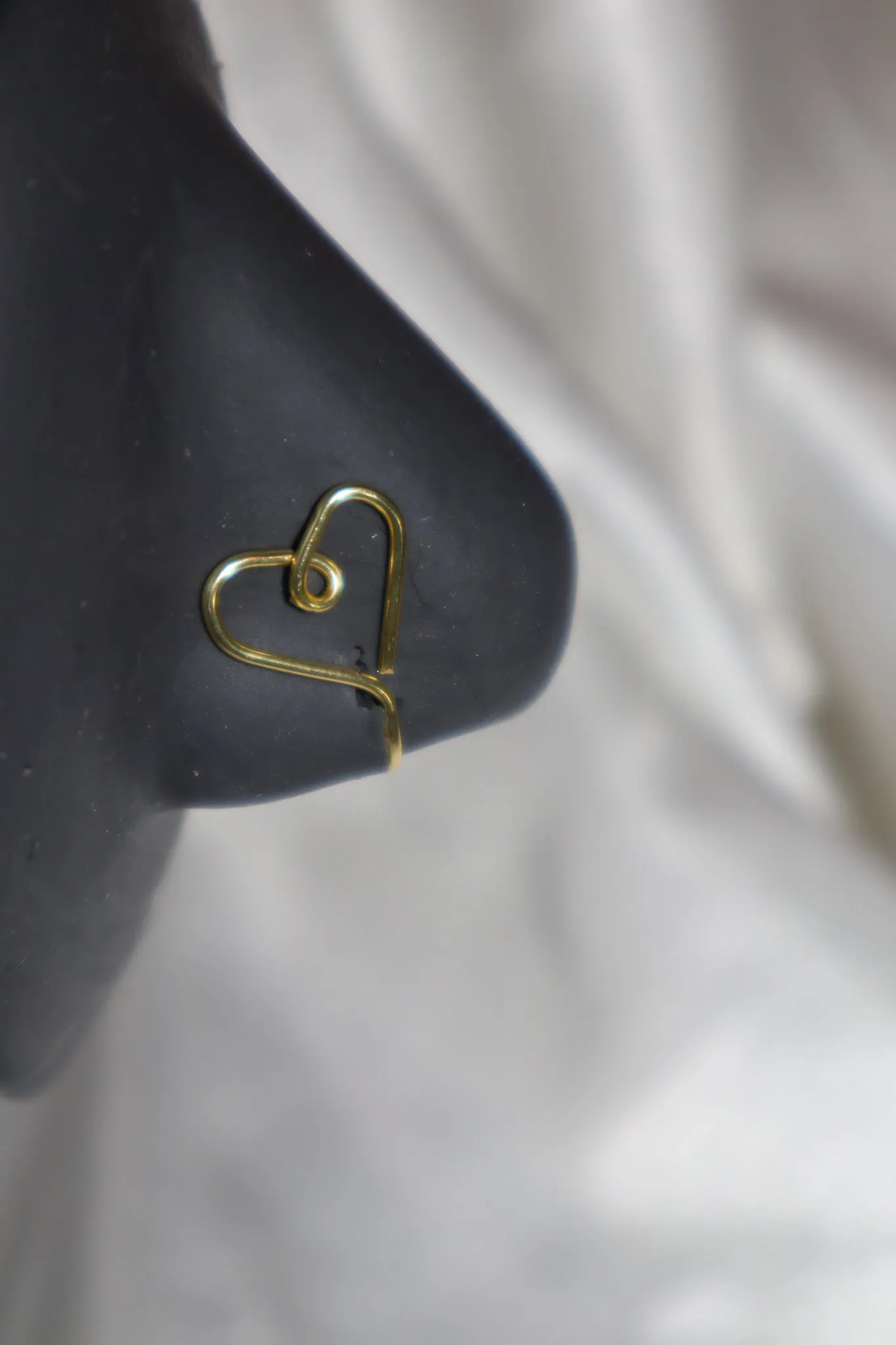 Heart Squiggle Nose Cuff