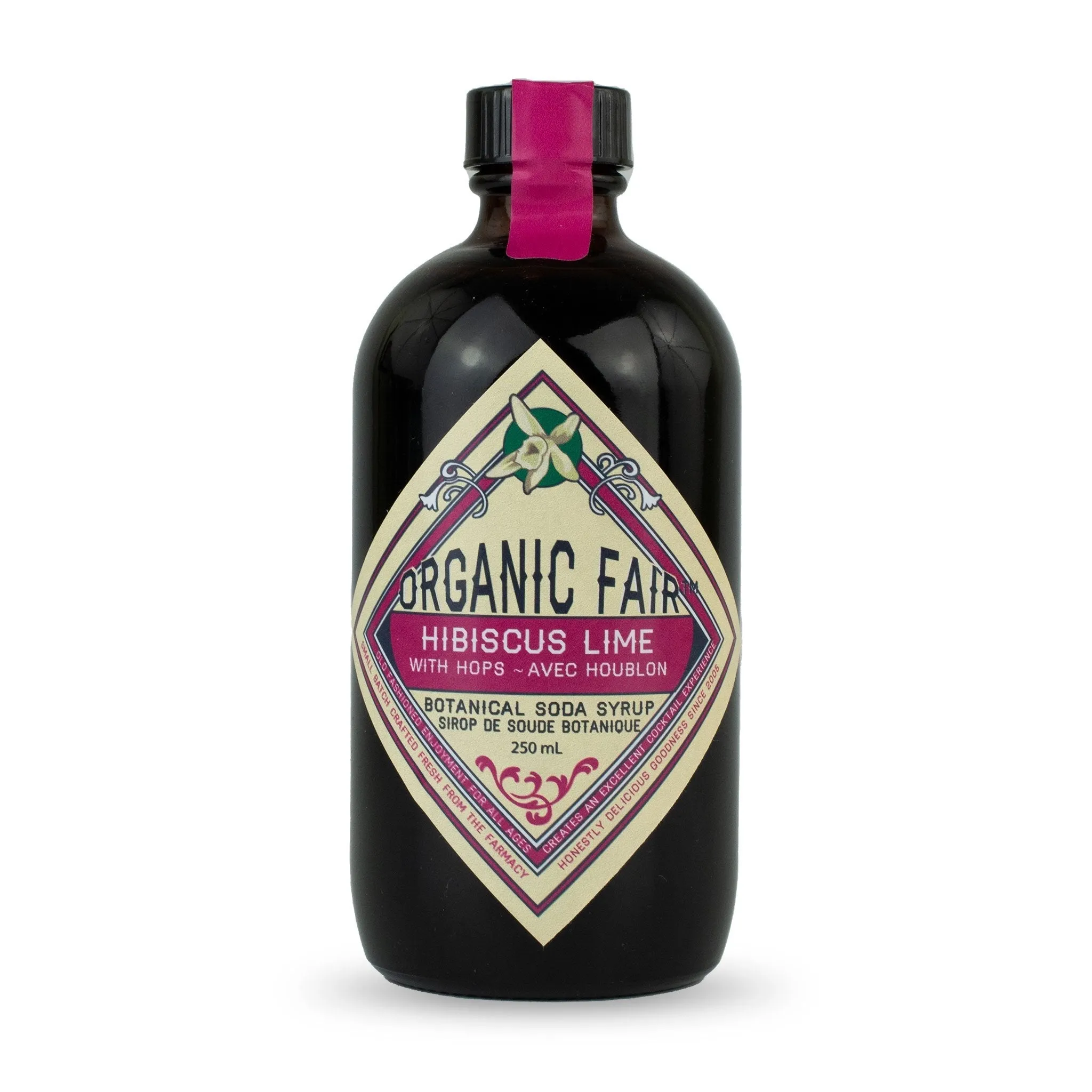 Hibiscus Soda Syrup with Lime and Hops