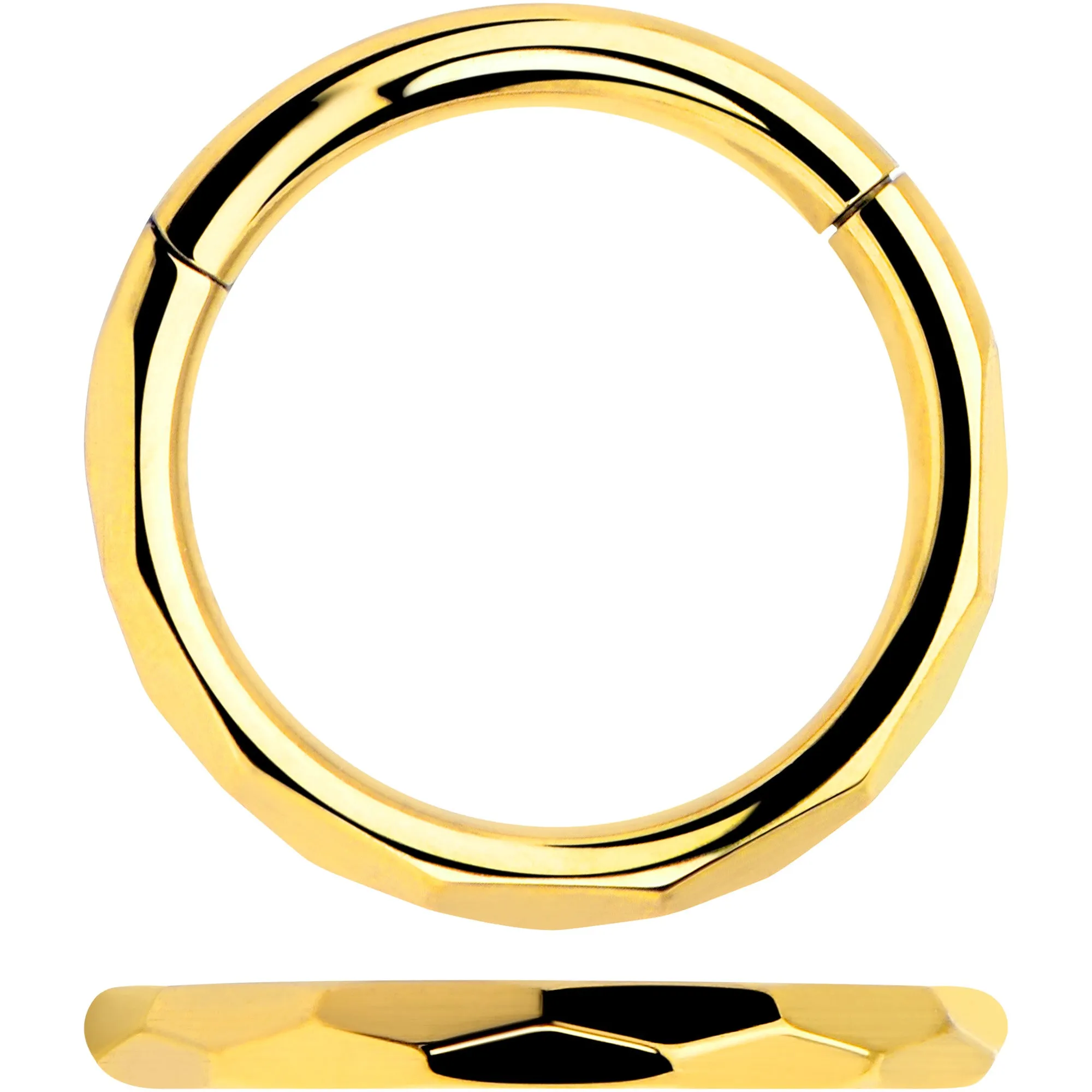 Implant Grade Titanium Hinged Segment Ring - 16 Gauge 5/16