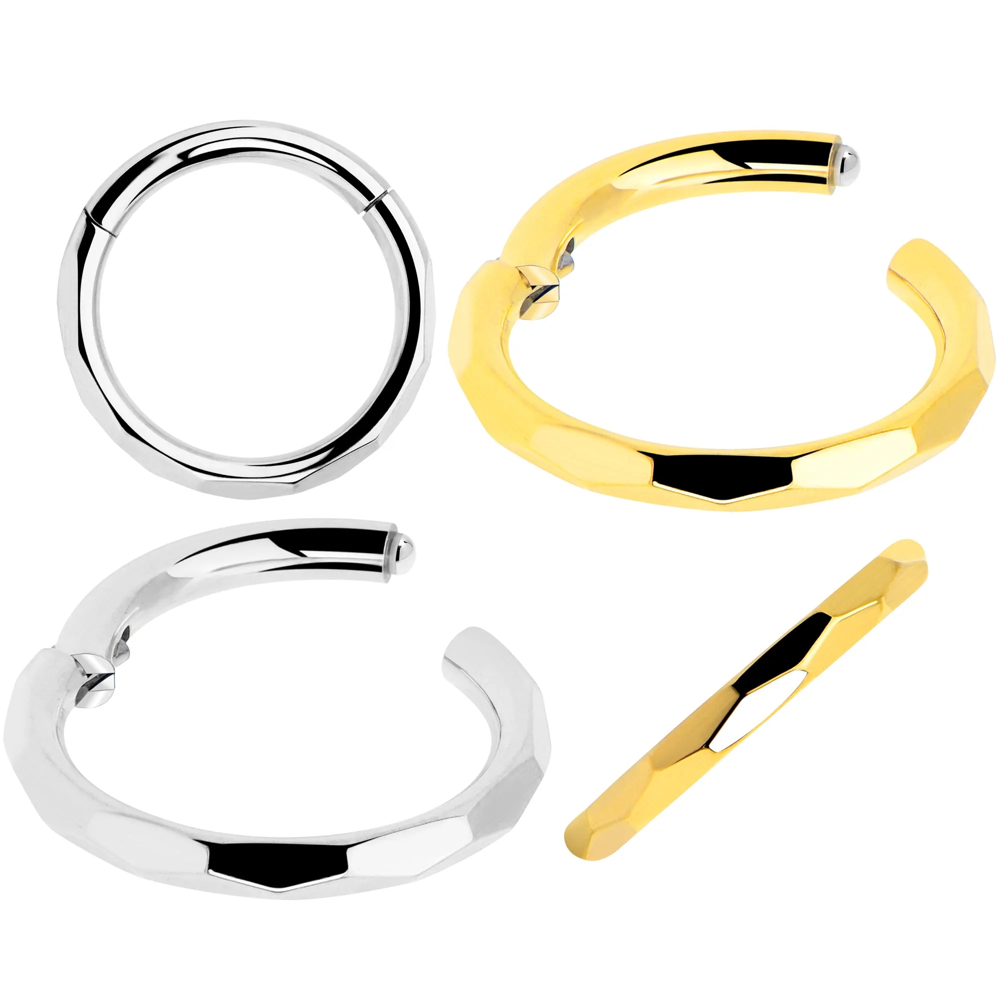 Implant Grade Titanium Hinged Segment Ring - 16 Gauge 5/16