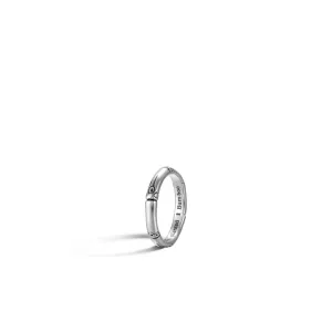 John Hardy Silver Slim Bamboo Ring