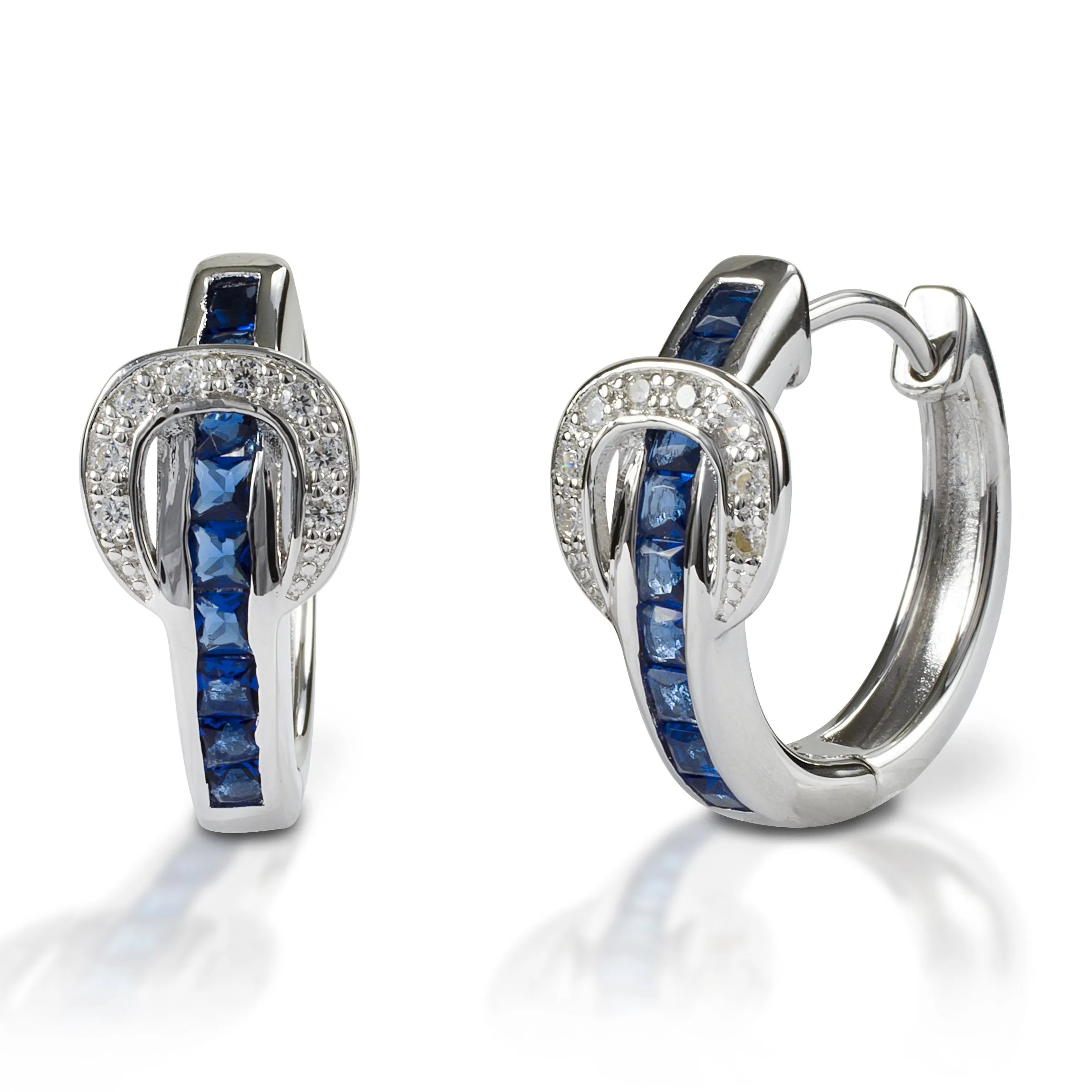 Kelly Herd Contemporary Buckle Hoop Earring
