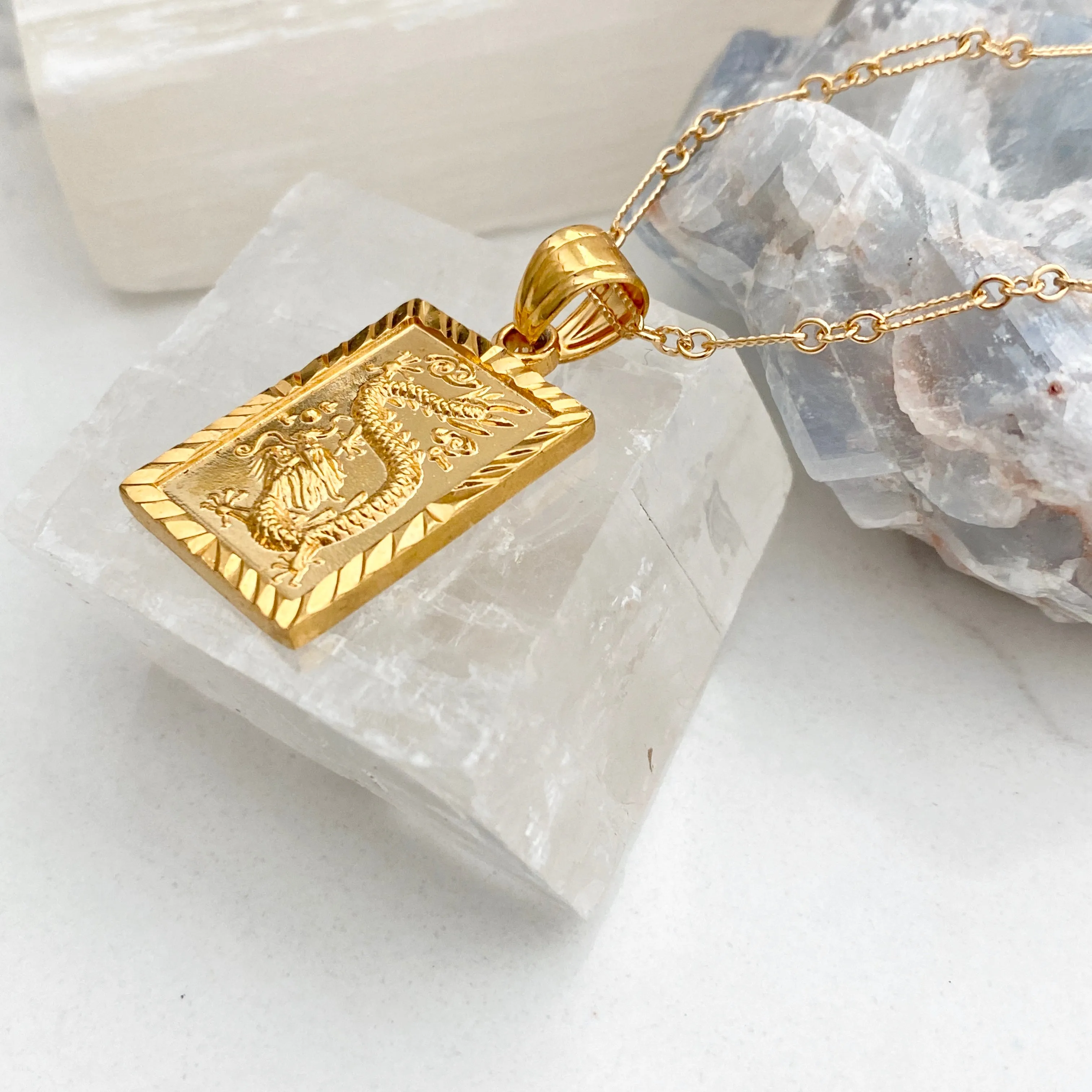 Kia Dragon Tablet Necklace