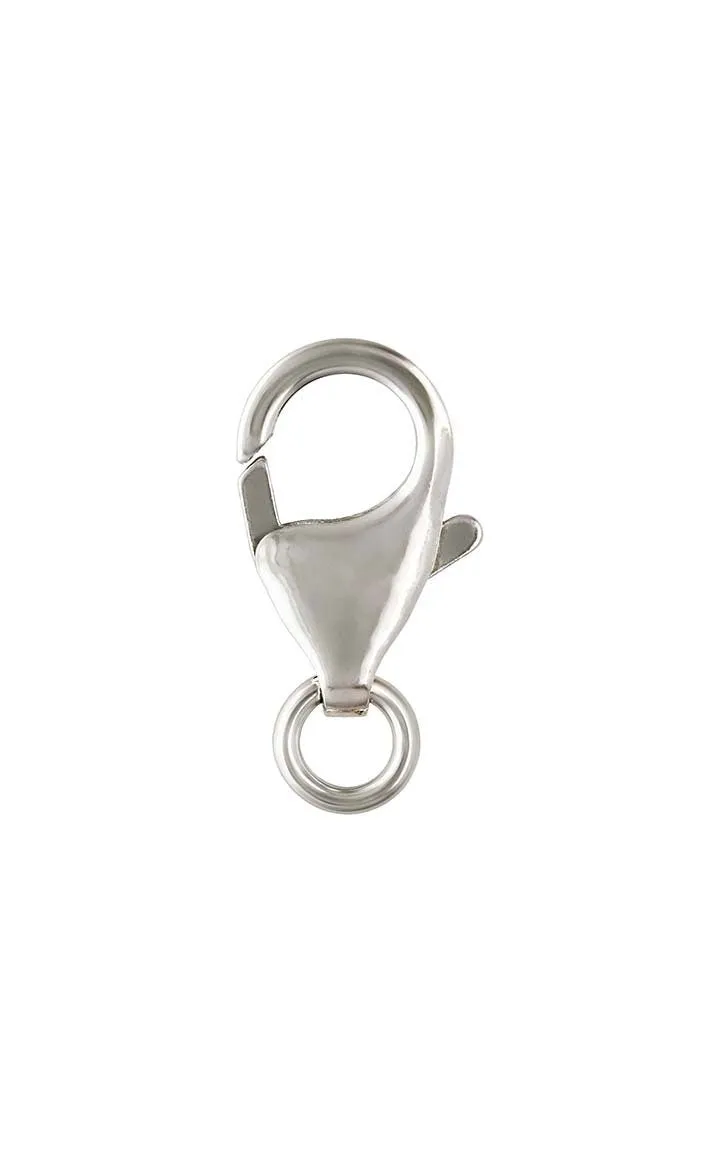 Large Trigger Clasp w/Ring (7.0x12.0mm), Sterling Silver #5001870R