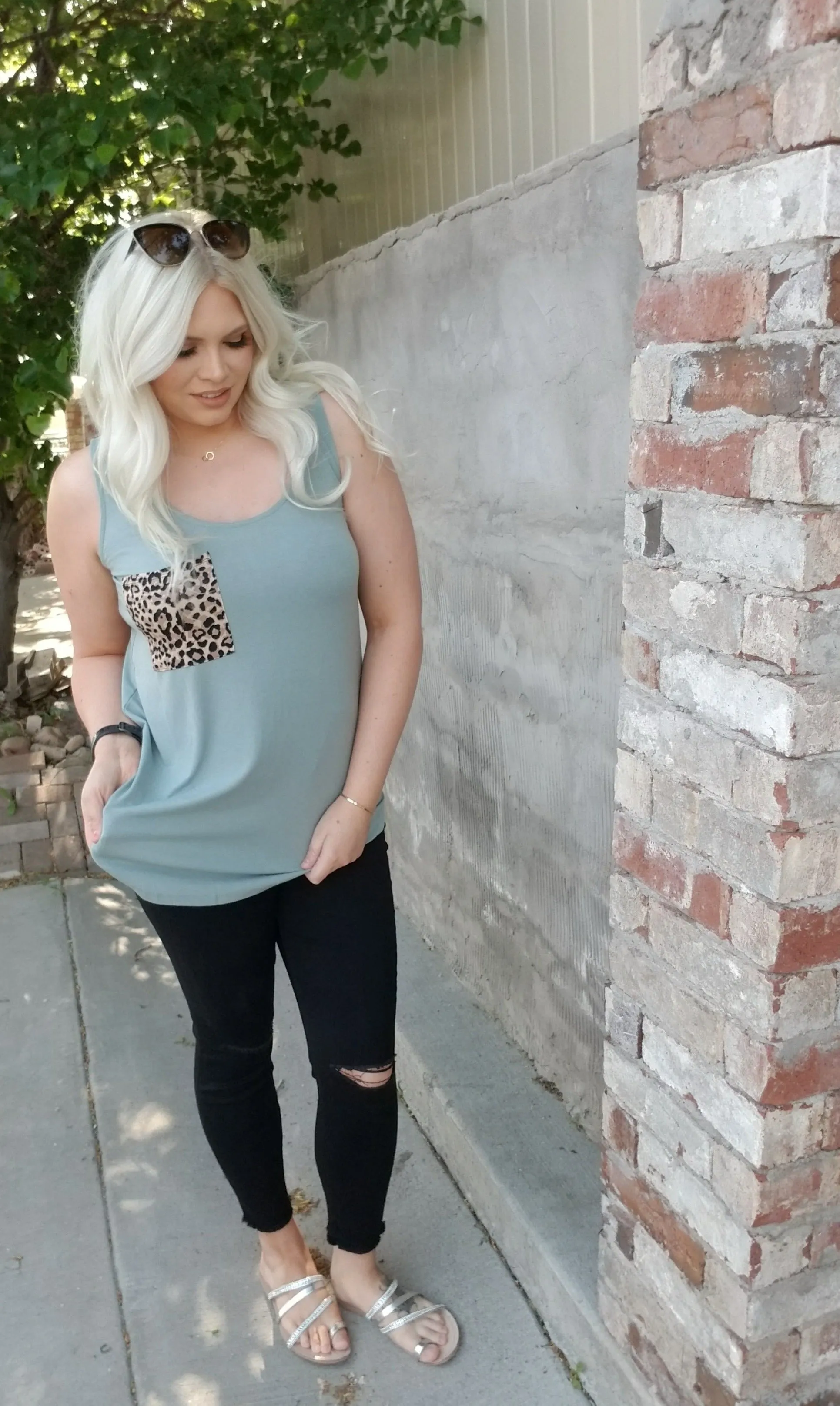 Leopard Pocket Tank