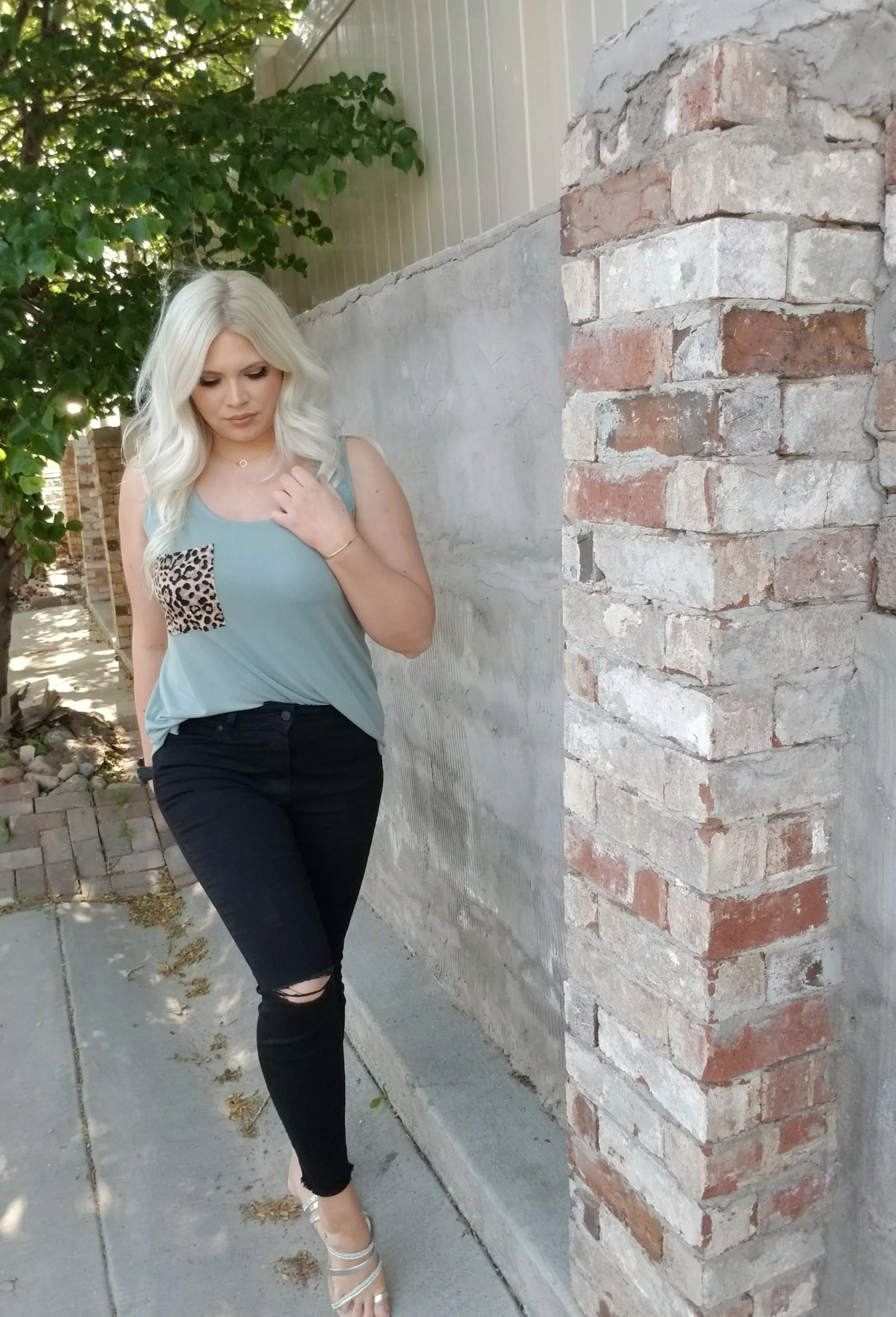 Leopard Pocket Tank