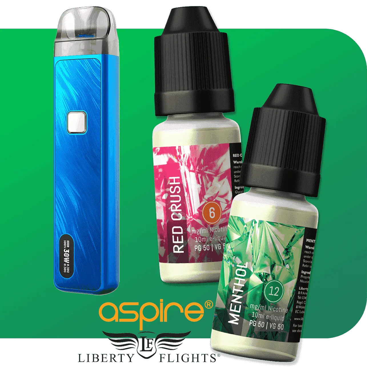 LIBERTY FLIGHTS XO - FRUIT & SWEET FLAVOURS - 10 X 10ML OFFER
