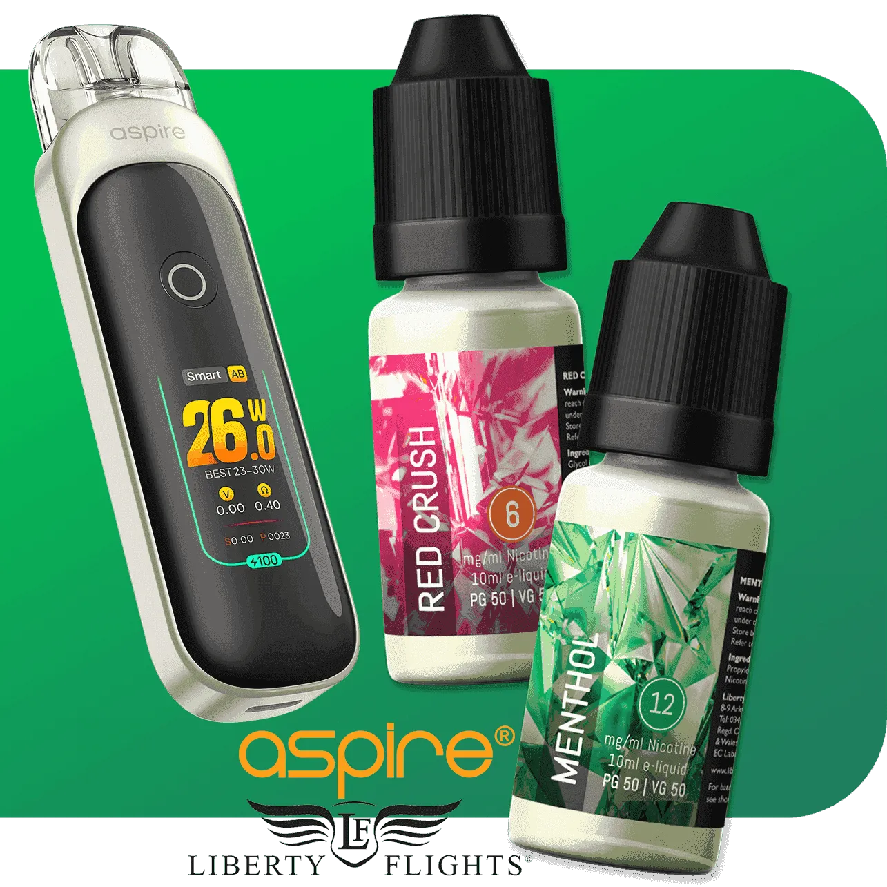 LIBERTY FLIGHTS XO - FRUIT & SWEET FLAVOURS - 10 X 10ML OFFER