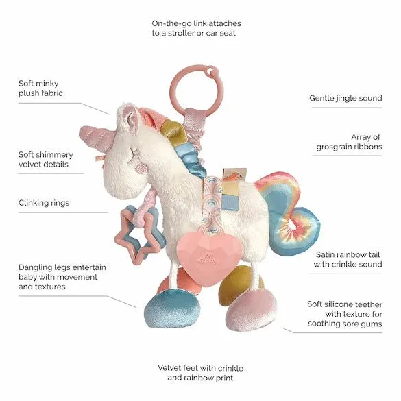 Link & Love™ Unicorn Activity Plush with Teether Toy