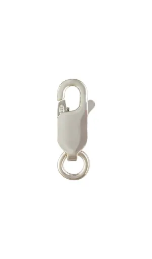 Lobster Claw #3 w/Ring(4.5x12.0mm), Sterling Silver. Made in USA. #5001430R