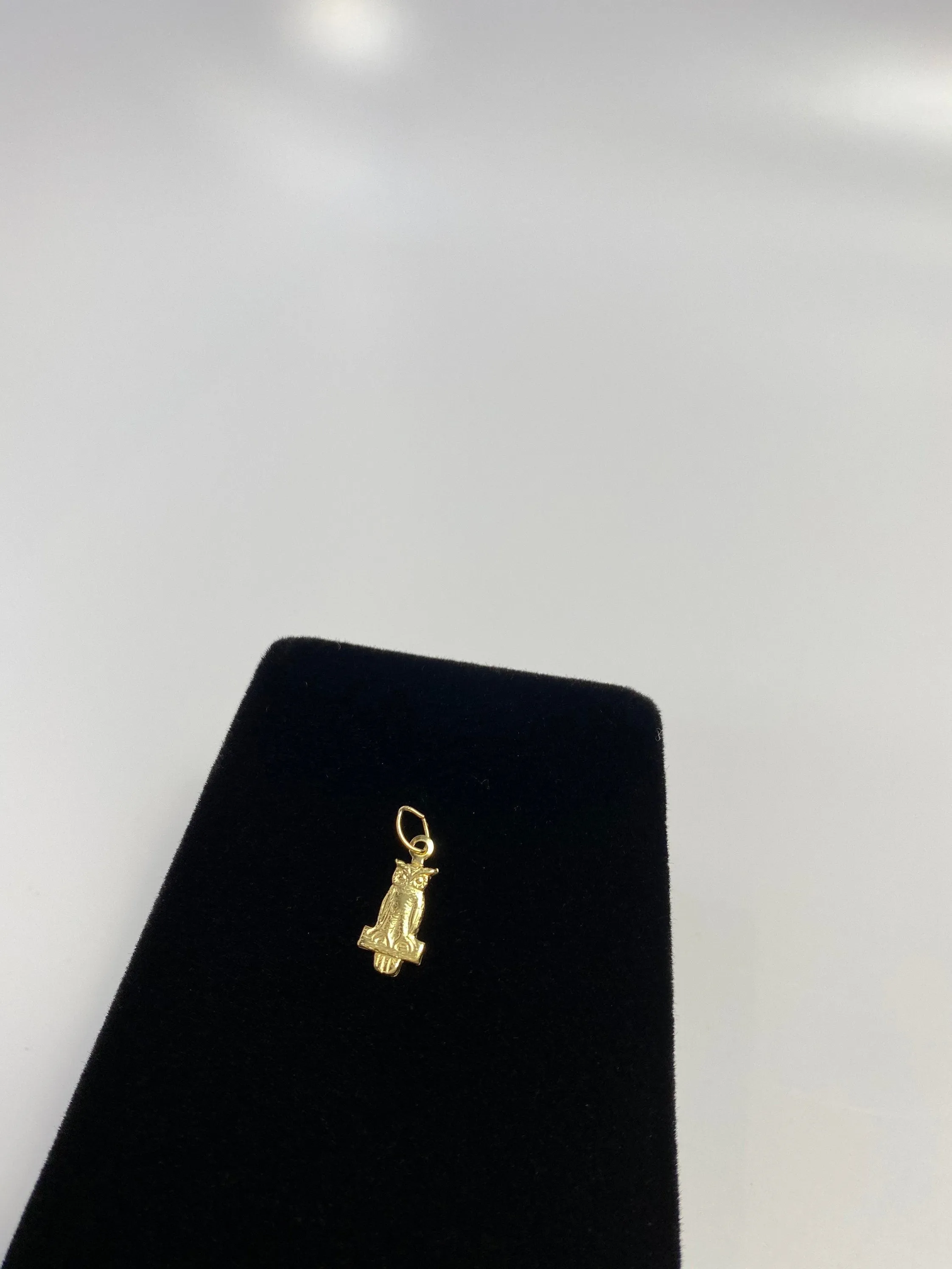 Lovely 14K Gold filled Owl Shaped Charm Findings,(14KGF ) 5mm X 12 mm Sku #251-C
