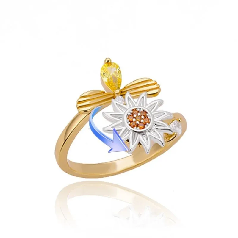Luxury Four Clover Ring for Women Wedding Jewelry