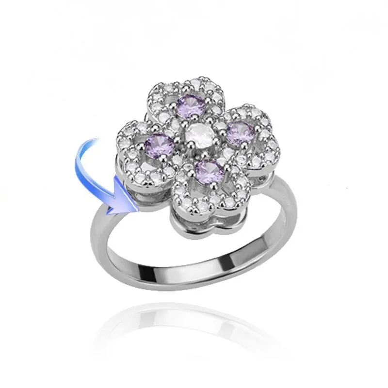 Luxury Four Clover Ring for Women Wedding Jewelry