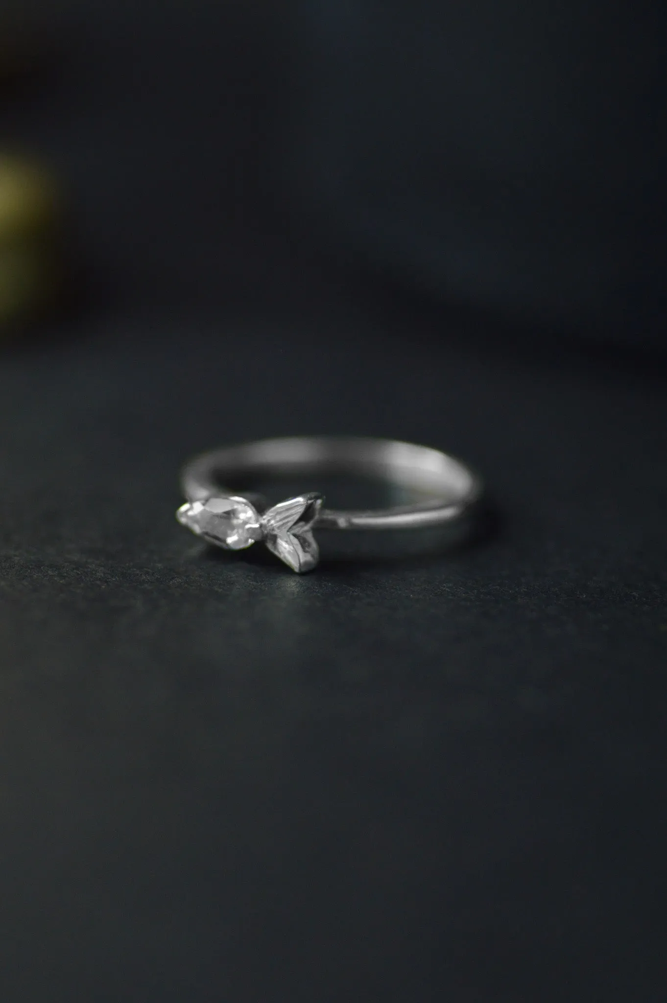 Malu White Sapphire Silver Ring