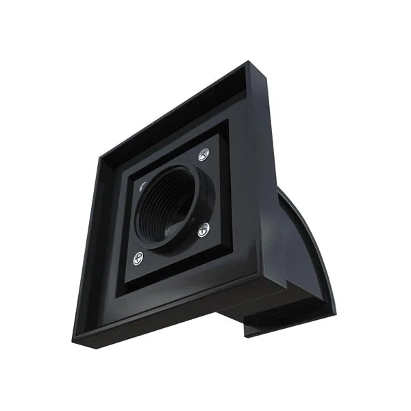Mantova Black Wall Scupper