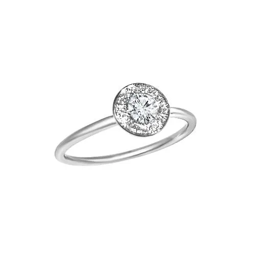 Matthia's & Claire Gemstone Ring with Diamond Halo - More Options Available
