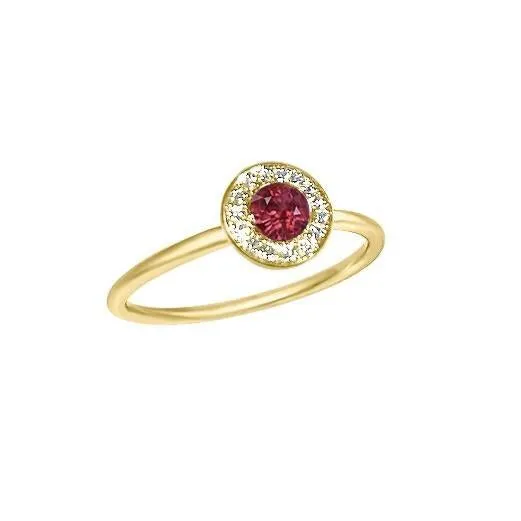 Matthia's & Claire Gemstone Ring with Diamond Halo - More Options Available