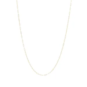 Men's Fine Rectangle Chain Necklace - Gold