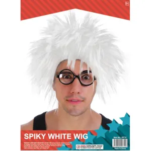 Men's Spiky White Wig