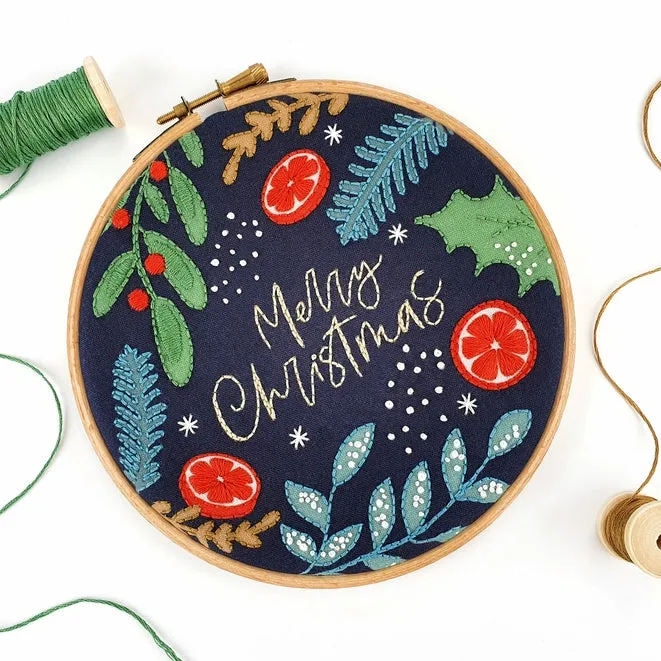 Merry Christmas Embroidery Cloth