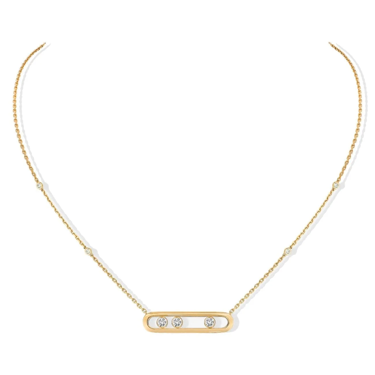 Messika NECKLACE DIAMOND YELLOW GOLD MOVE
