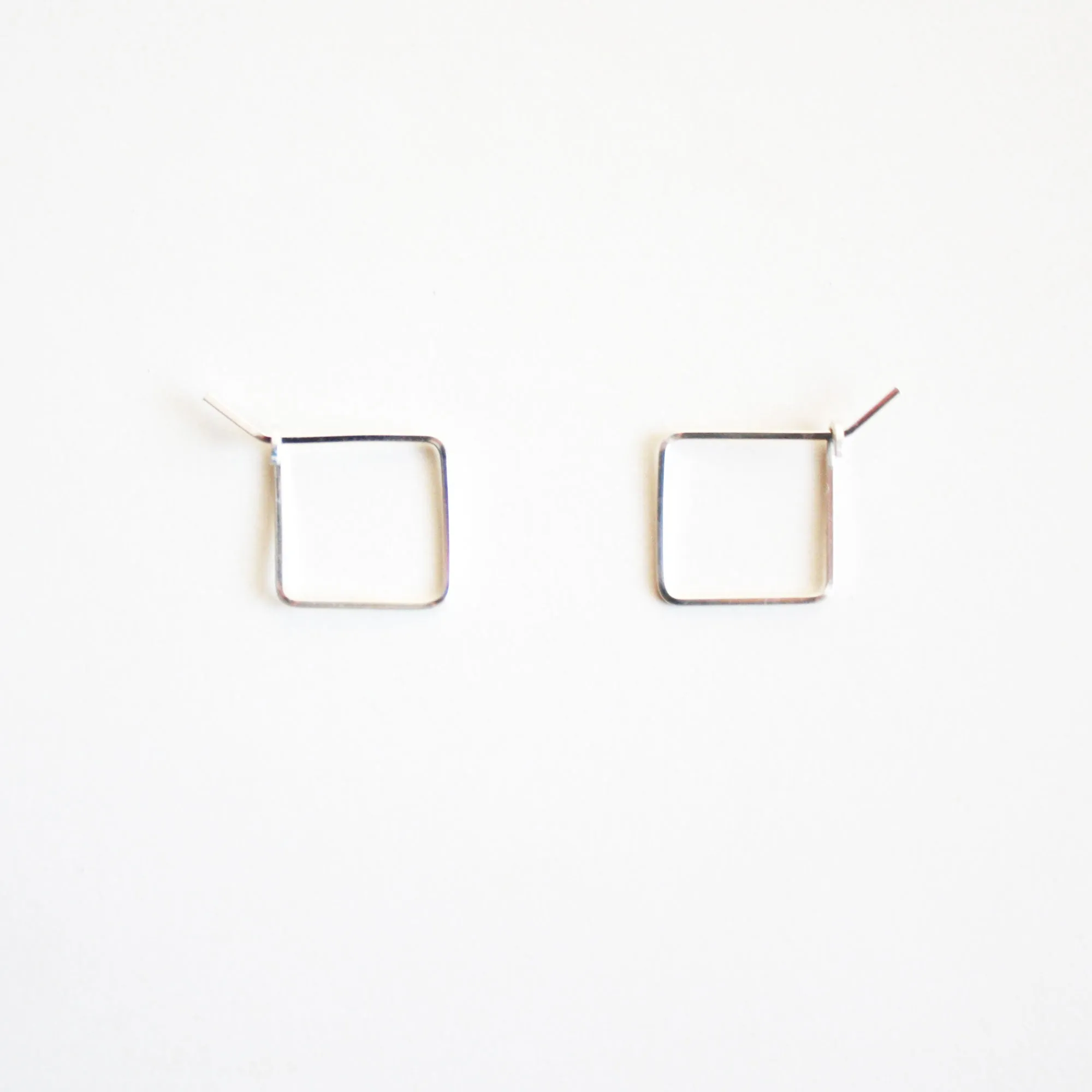 Mini Square Hoop Earrings