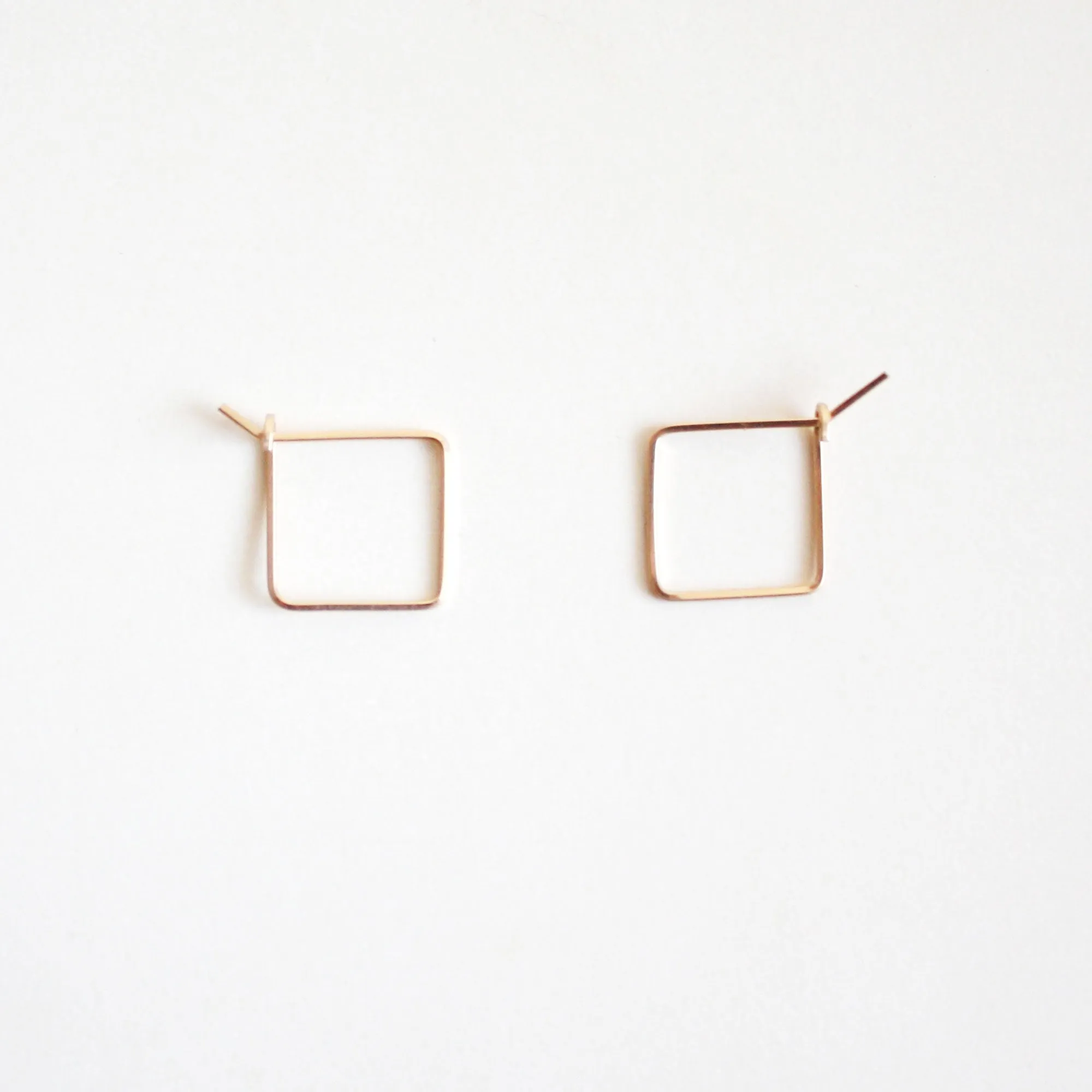 Mini Square Hoop Earrings