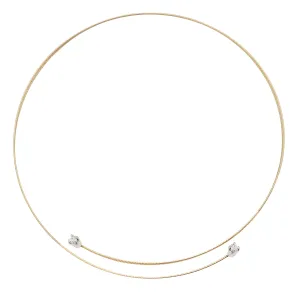 Multi Wire Solitaire Necklace