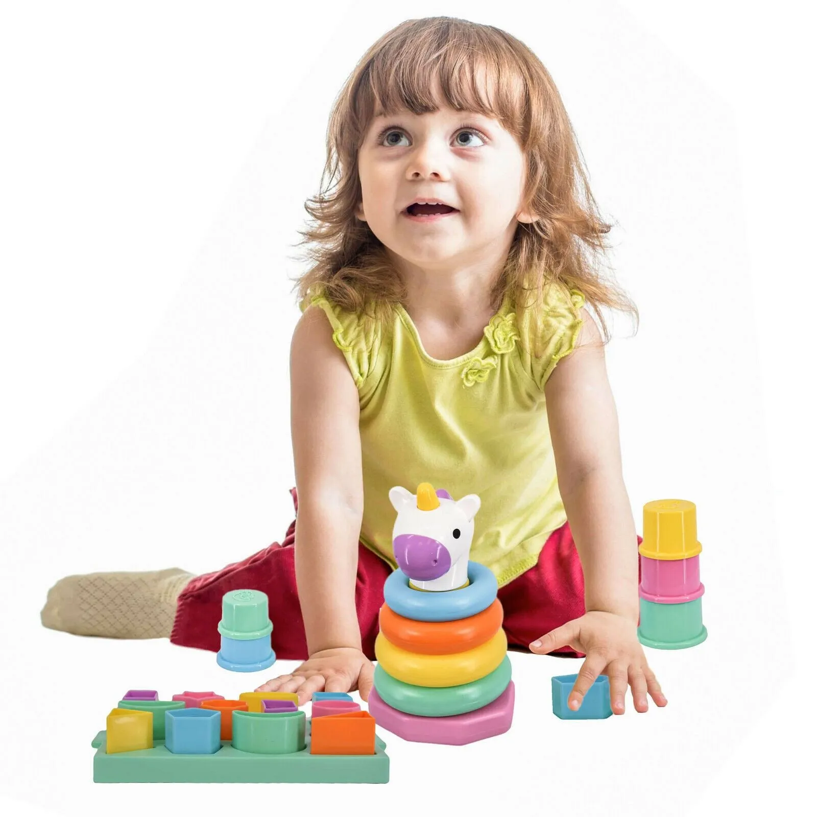 My 1st Sorting & Stacking Shapes Cups Rings Toy Set