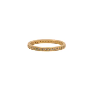 Narrow Diamond Line Band